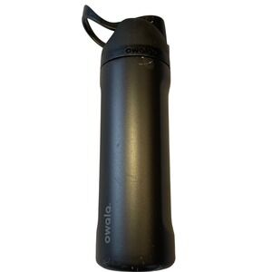 Owala FreeSip 24oz Black Insulated Stainless Steel Water Bottle Very Dark DENT